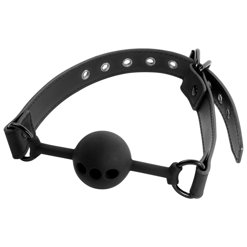 FETISH SUBMISSIVE BONDAGE - BALL GAG IN SILICONE TRASPIRANTE - immagine 2