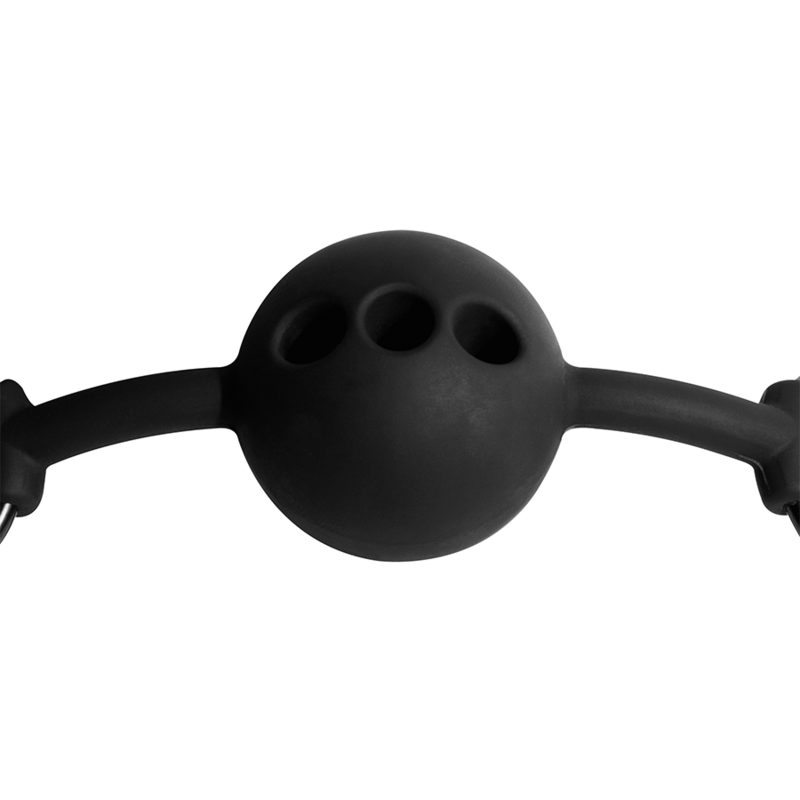 FETISH SUBMISSIVE BONDAGE - BALL GAG IN SILICONE TRASPIRANTE - immagine 4