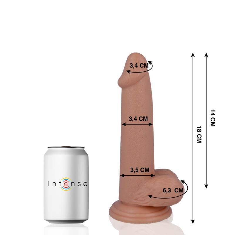MR INTENSE - 10 REALISTIC PENIS 18 CM -O- 3.4 CM - immagine 6