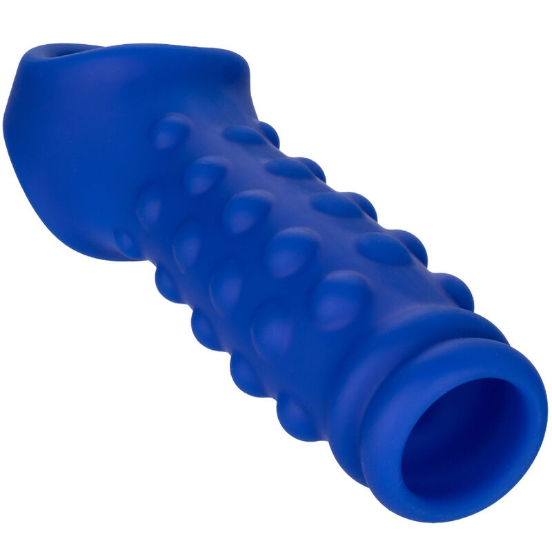 CALEXOTICS - ADMIRAL COPERTURA PER PENE CON PERLINE IN SILICONE LIQUIDO BLU - immagine 4