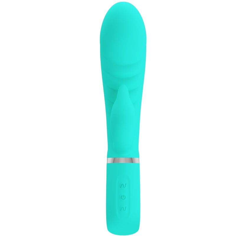 PRETTY LOVE - VIBRATORE MULTIFUNZIONE G-SPOT PRESCOTT VERDE ACQUA - immagine 4