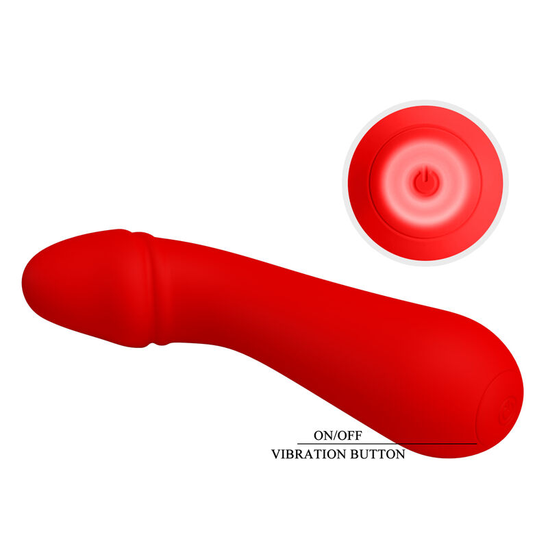 PRETTY LOVE - VIBRATORE RICARICABILE CETUS ROSSO - immagine 6