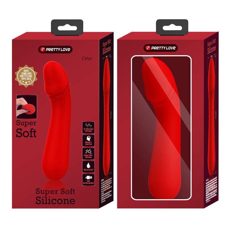 PRETTY LOVE - VIBRATORE RICARICABILE CETUS ROSSO - immagine 8