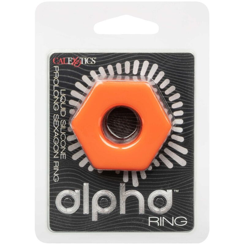 CALEXOTICS - ALPHA ANILLO PROLONG SEXGONO NARANJA - immagine 6