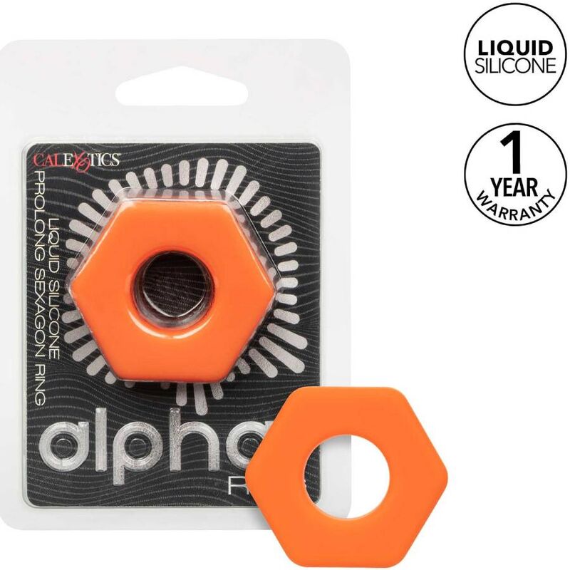 CALEXOTICS - ALPHA ANILLO PROLONG SEXGONO NARANJA - immagine 8