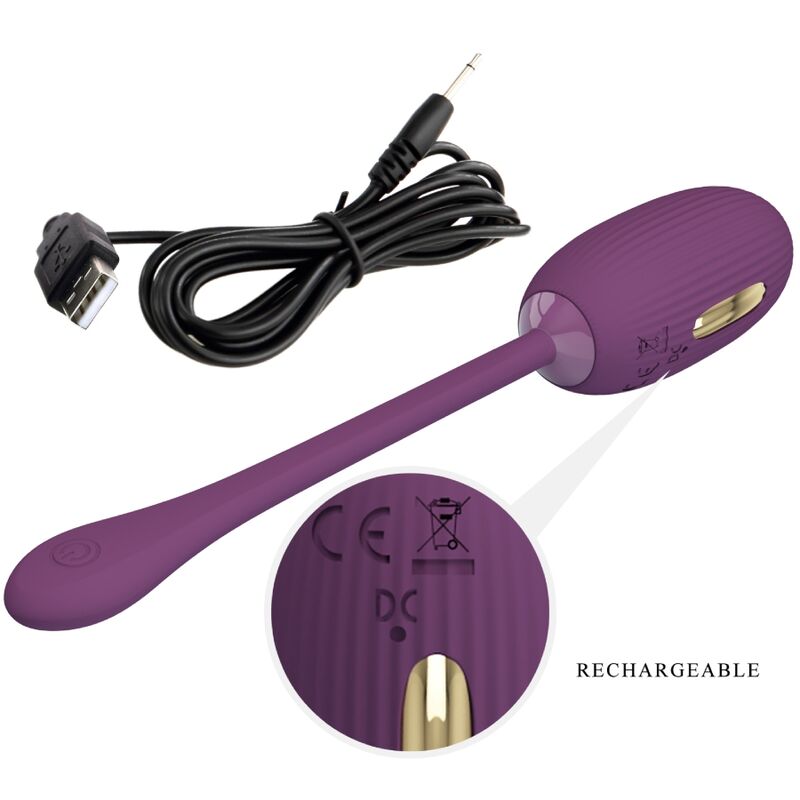 PRETTY LOVE - DOREEN UOVO VIBRANTE RICARICABILE VIOLA - immagine 5