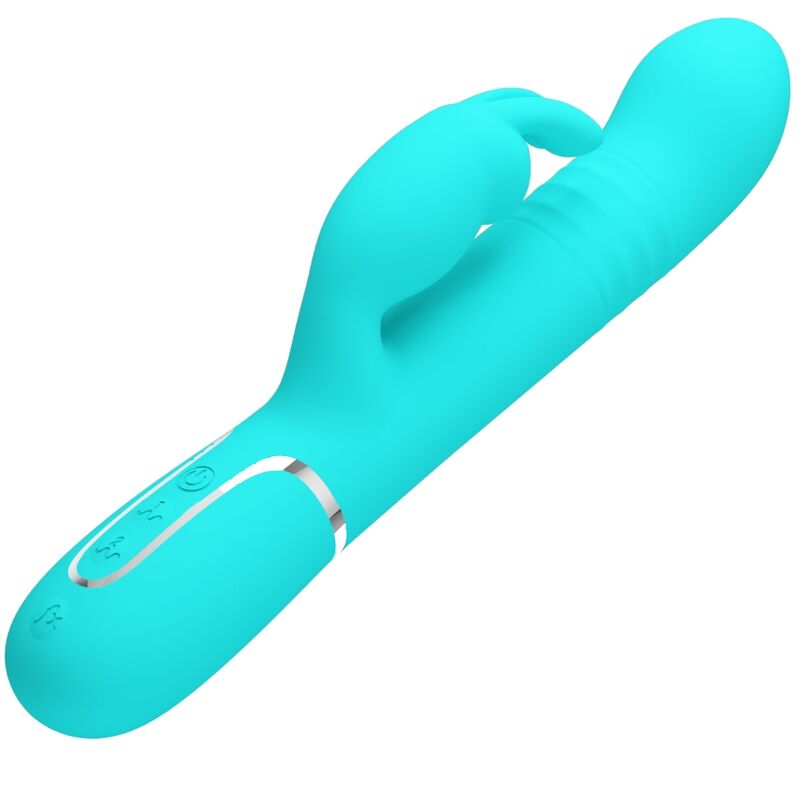 PRETTY LOVE - PERLE VIBRATORE COALE RABBIT VERDE ACQUA - immagine 3