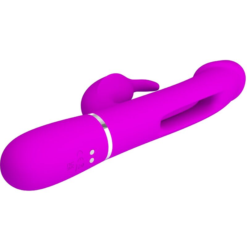 PRETTY LOVE - VIBRATORE DEJON RABBIT 3 IN 1 MULTIFUNZIONE FUCSIA - immagine 10