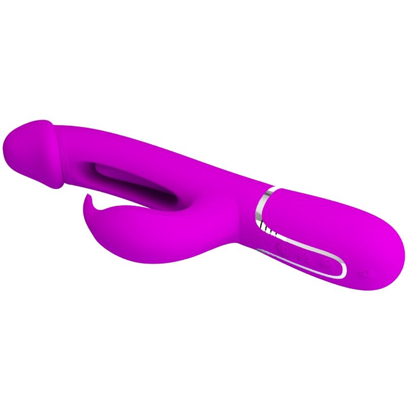 PRETTY LOVE - VIBRATORE DEJON RABBIT 3 IN 1 MULTIFUNZIONE FUCSIA - immagine 6