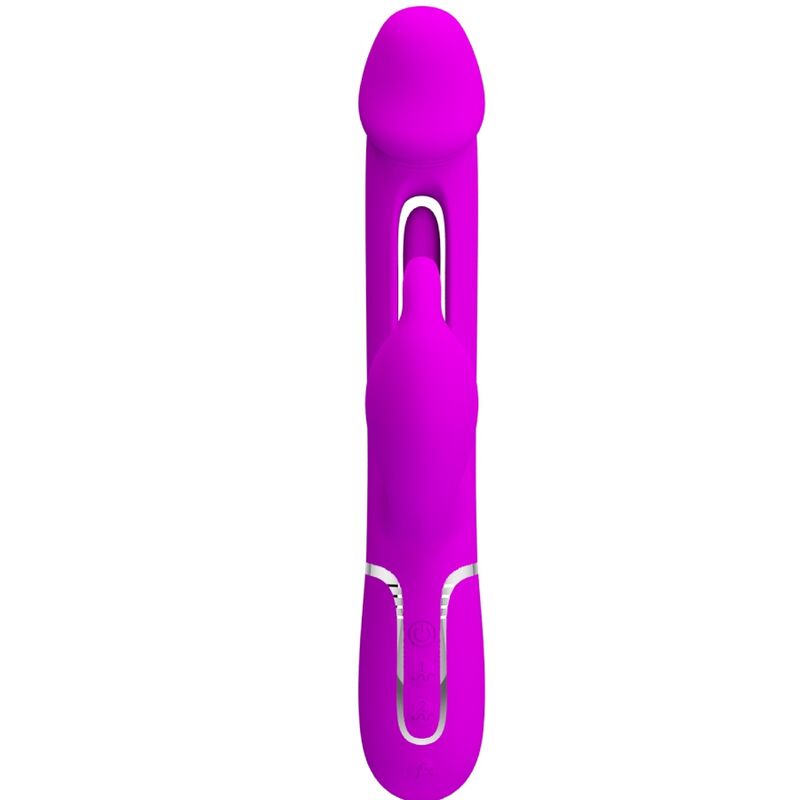 PRETTY LOVE - VIBRATORE DEJON RABBIT 3 IN 1 MULTIFUNZIONE FUCSIA - immagine 3