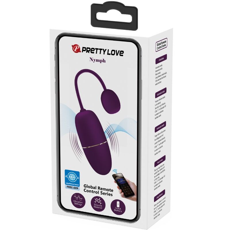 PRETTY LOVE - NYMPH UOVO VIBRANTE APP CONTROLLATO LILA - immagine 4