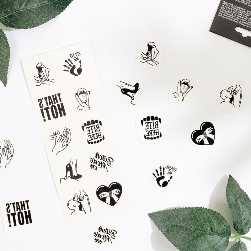 SECRET PLAY - SET DE 10 TATTOOS TEMPORALES KINKY COLLECTION - immagine 2
