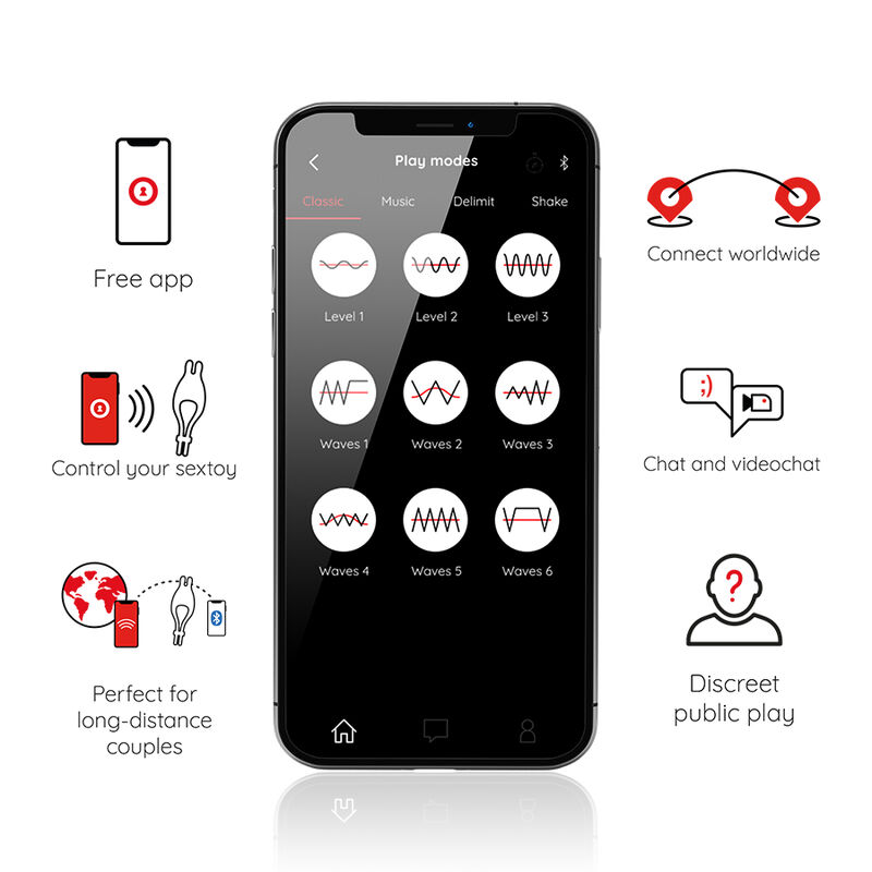ONINDER - ANELLO VIBRATORE REGOLABILE RICARICABILE PAMPA CON STIMOLATORE CLITORIDE 10 VELOCITÀ - APP GRATUITA - immagine 5