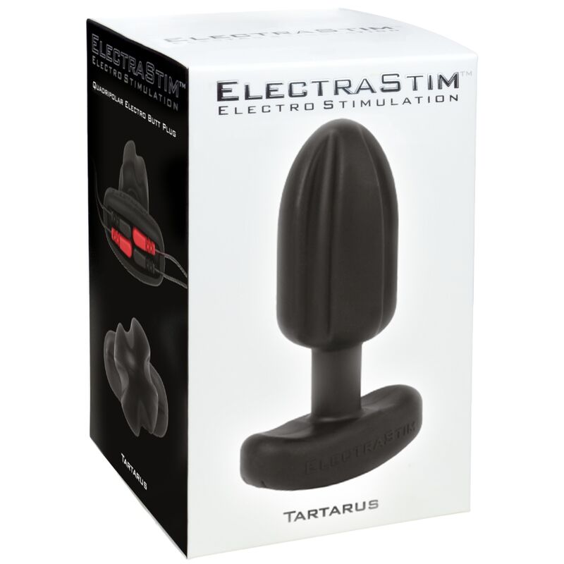 ELECTRASTIM - TARTARUS PLUG ANALE QUADRIPOLARE IN SILICONE NERO - immagine 2