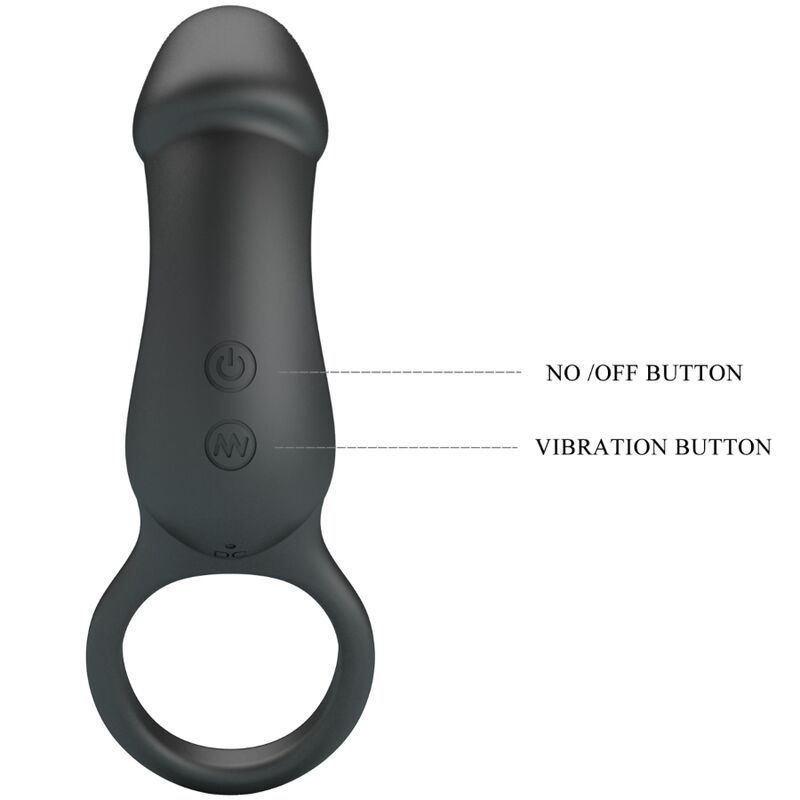 PRETTY LOVE - ANELLO ANALE E VIBRATORE WARREN BLACK - immagine 4