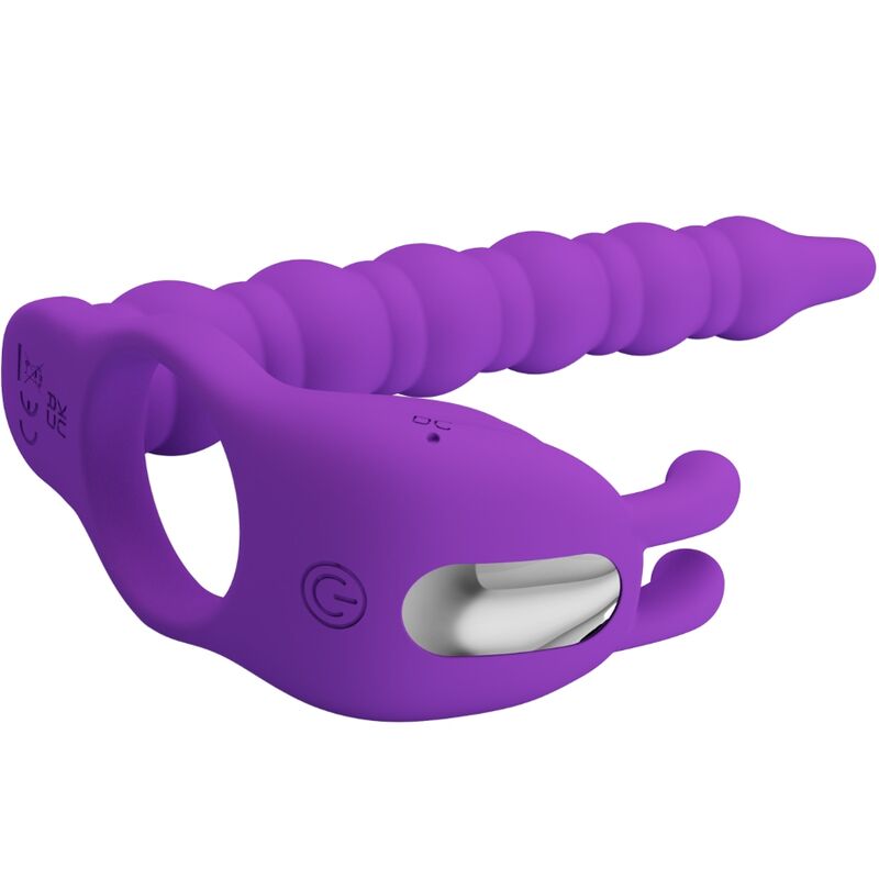 PRETTY LOVE - BLACKNEY ANELLI PER PENE CON SPINA VIBRATORE - immagine 3