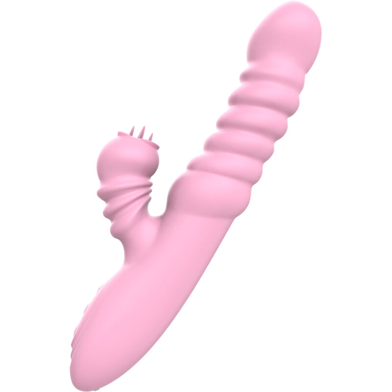 ARMONY - VIBRATORE MULTIFUNZIONE CON LINGUA STIMOLANTE EFFETTO CALORE ROSA - immagine 2