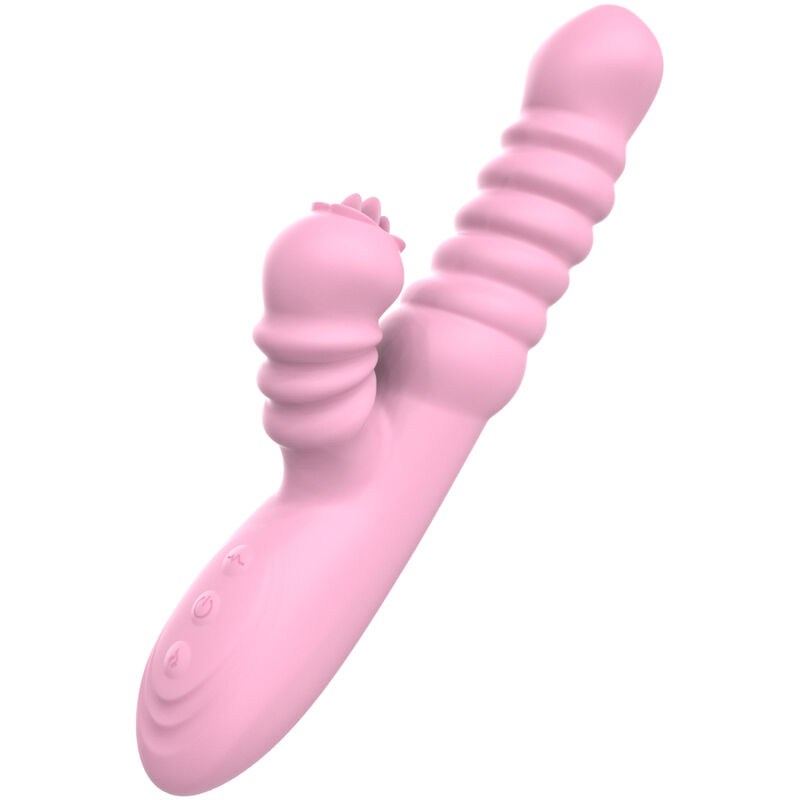 ARMONY - VIBRATORE MULTIFUNZIONE CON LINGUA STIMOLANTE EFFETTO CALORE ROSA - immagine 4