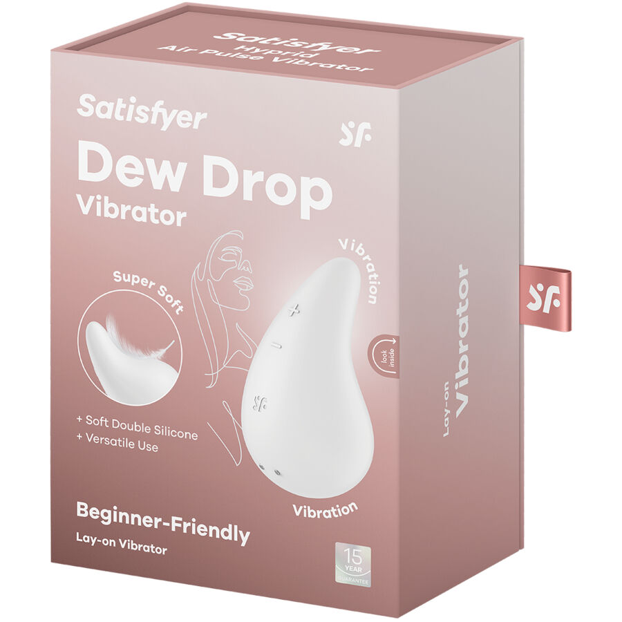 SATISFYER - DEW DROP VIBRADOR LAY-ON BLANCO - immagine 4