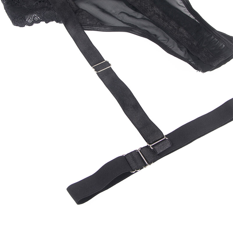 SUBBLIME - TEDDY CON LIGUERO DETALLE TIRAS PECHO NEGRO S/M - immagine 14