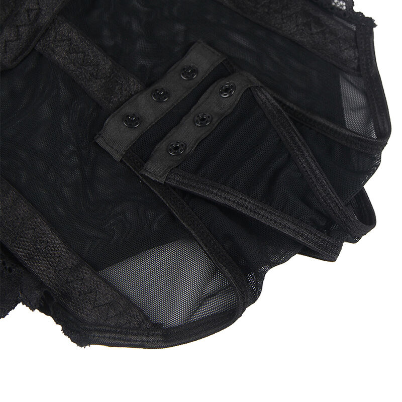 SUBBLIME - TEDDY CON LIGUERO DETALLE TIRAS PECHO NEGRO S/M - immagine 7