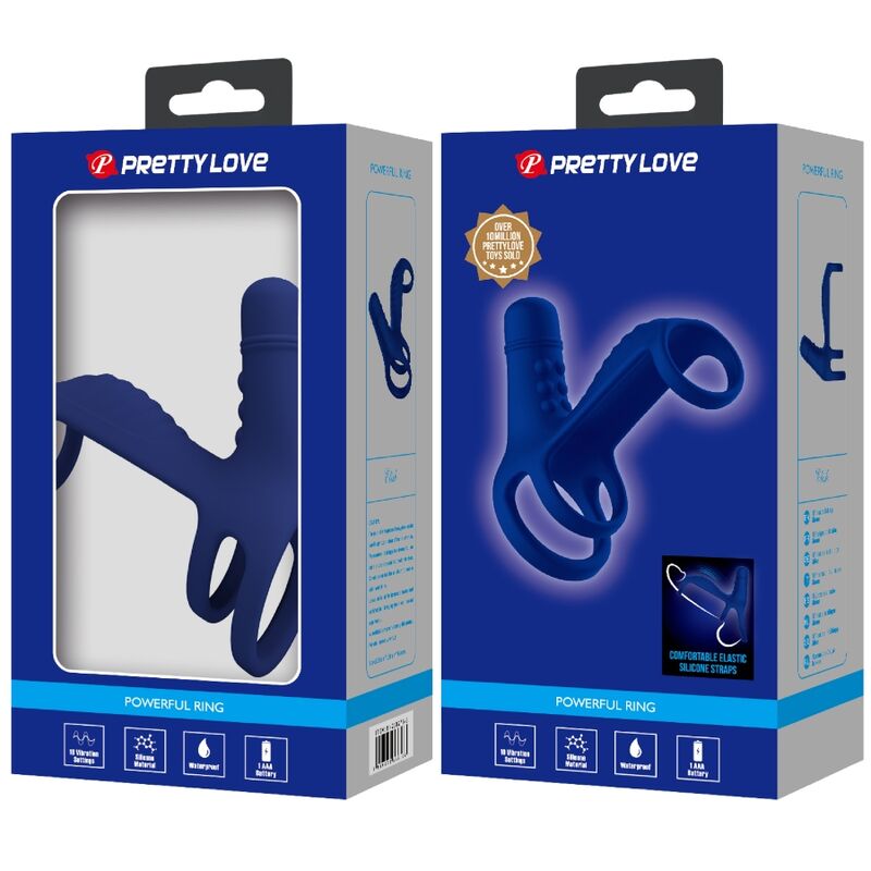 PRETTY LOVE - ANELLO VIBRANTE ELISH CON ESTENSIONE BLU - immagine 2