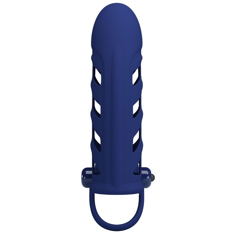 PRETTY LOVE - ALTAF ANELLO VIBRATORE CON GUAINA IN SILICONE BLU - immagine 2