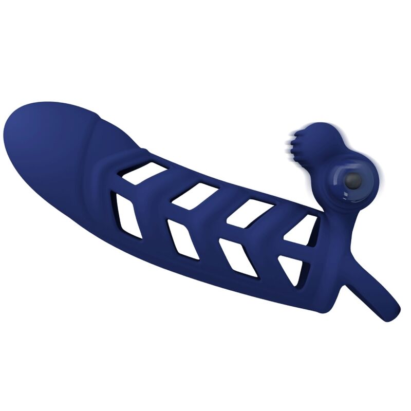 PRETTY LOVE - ALTAF ANELLO VIBRATORE CON GUAINA IN SILICONE BLU - immagine 4