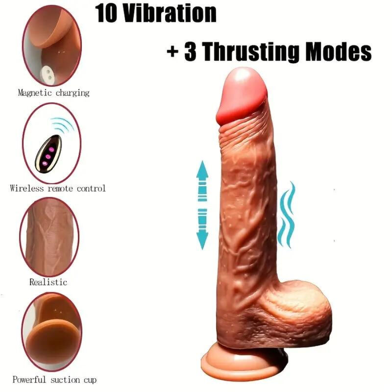 ARMONY - VIBRATORE DILDO REALISTICO TELECOMANDO 22.5 CM - immagine 4