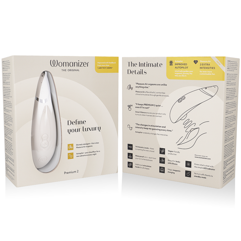 WOMANIZER - PREMIUM 2 STIMOLATORE CLITORALE GRIGIO CALDO - immagine 4