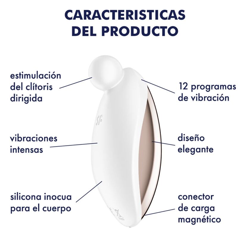SATISFYER - SPOT ON 2 VIBRATORE LAY-ON BIANCO - immagine 3