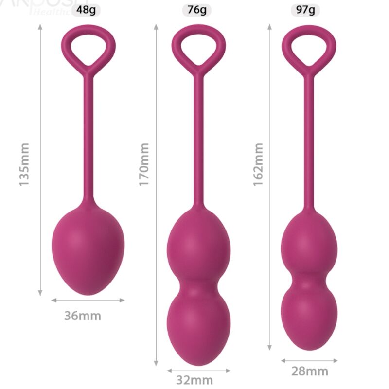 ARMONY - ANABIOSIS MANUBRI VAGINALI 3 LIVELLI BORDEAUX - immagine 7