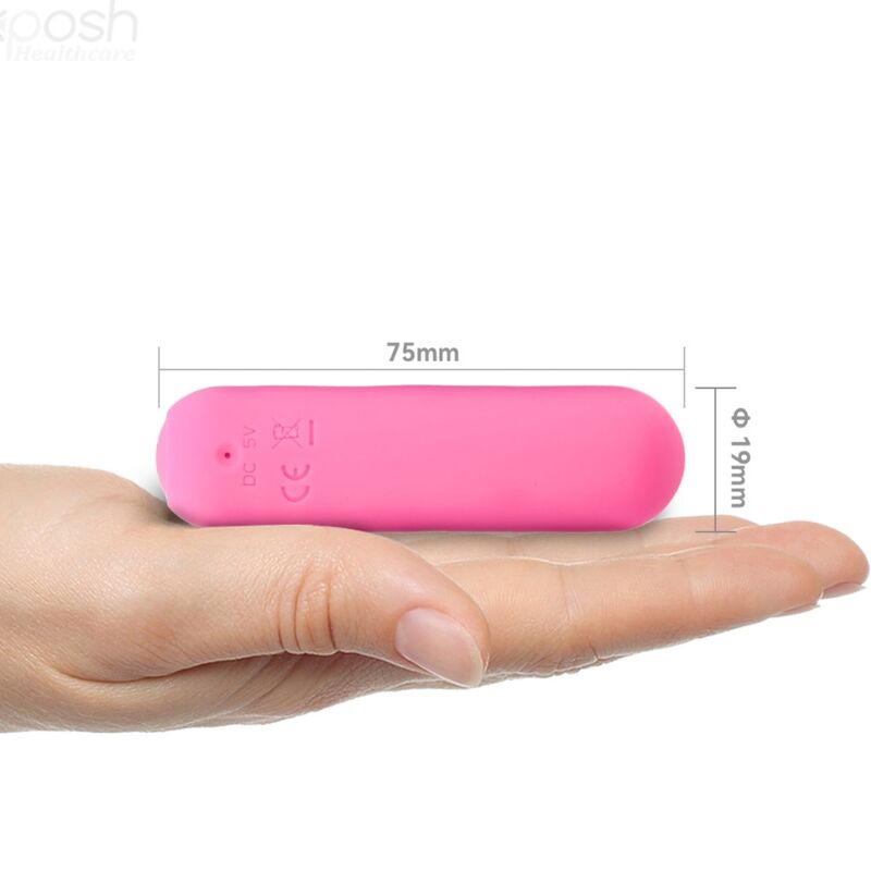 ARMONY - SPLASH JOIE VIBRATORE BULLET TELECOMANDO IN SILICONE 10 VIBRAZIONI 75 X 19 CM ROSA - immagine 4