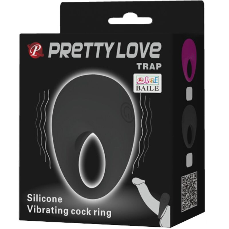 PRETTY LOVE - TRAP ANELLO VIBRATORE NERO - immagine 8