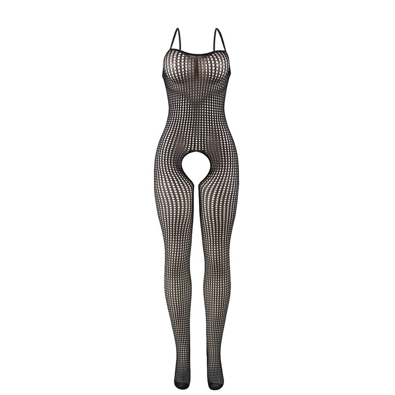 SUBBLIME - 951726 BODYSTOCKING CROTCHLESS DE REJILLA ELÁSTICO NEGRO TALLA ÚNICA - immagine 4