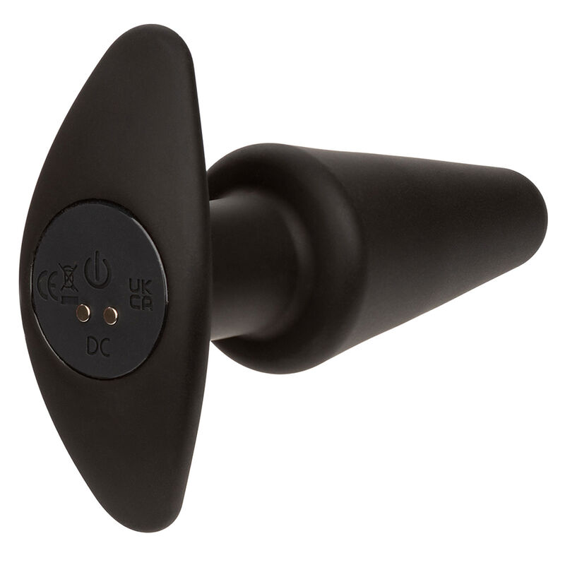 CALEXOTICS - ROCK BOTTOM TAPPO ANALE CONICO 10 VIBRAZIONI SILICONE NERO - immagine 6