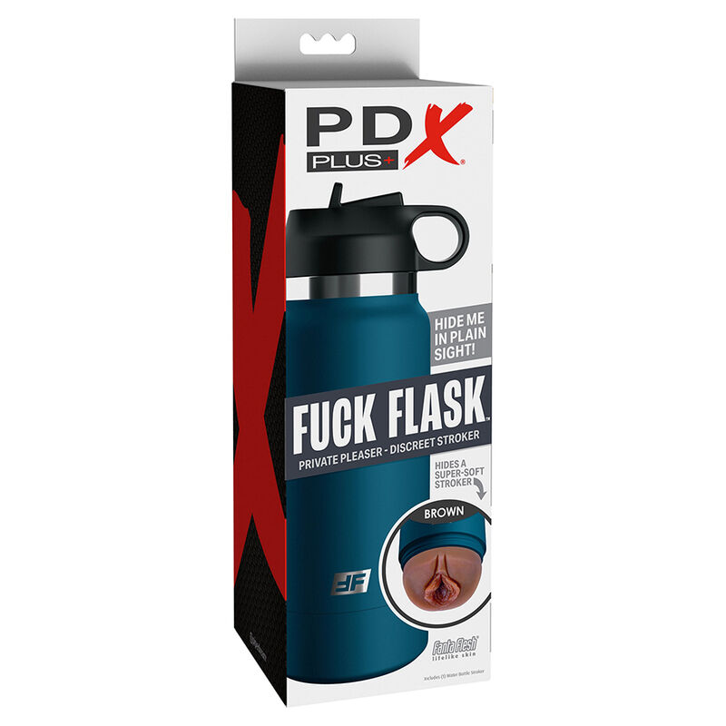 PDX PLUS - FUCK FLASK VAGINE DISCRET STROKER MODELLO MARRONE 1 - immagine 5