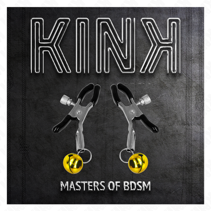 KINK - PINZAS PARA PEZONES CON CAMPANILLA DORADA 6 CM - immagine 3