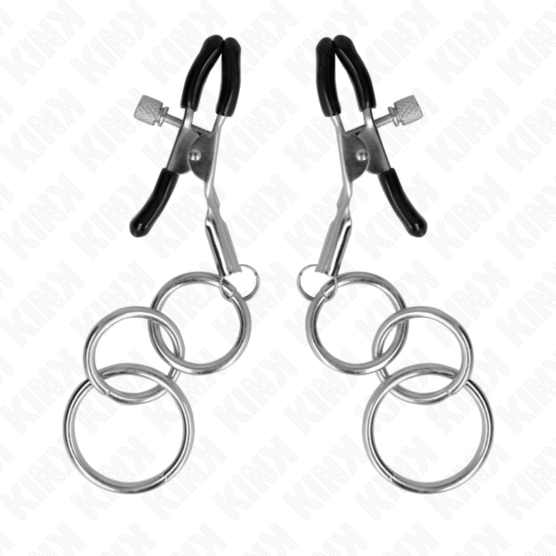 KINK - PINZAS PARA PEZONES CON 3 AROS 6 CM - immagine 5