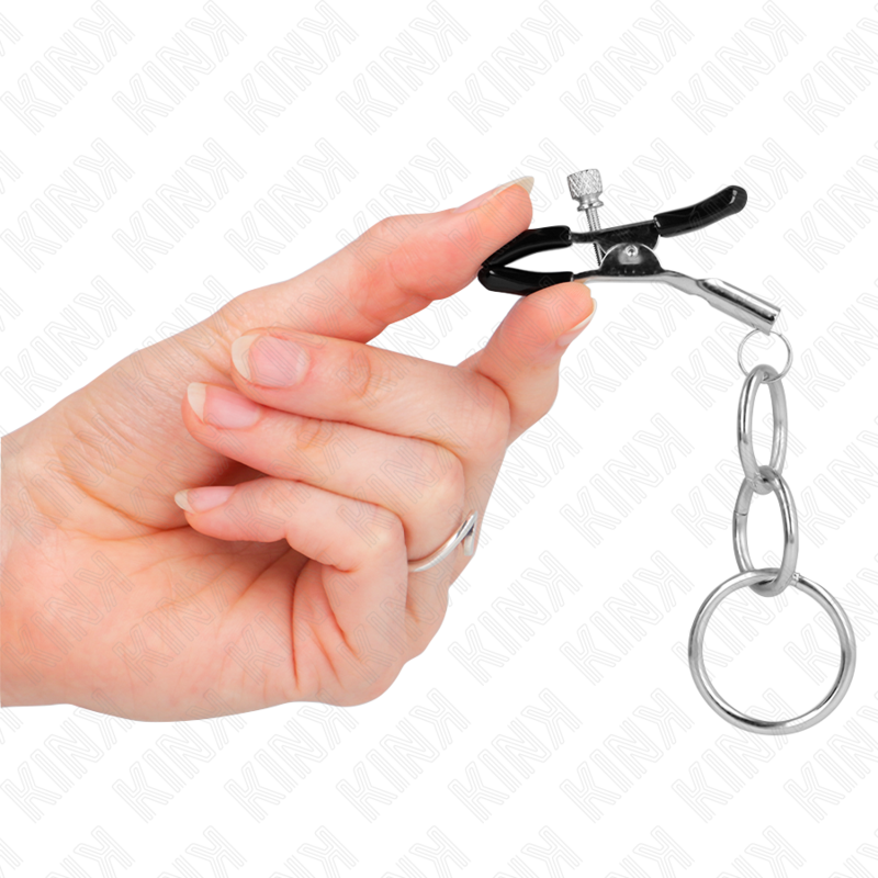 KINK - PINZAS PARA PEZONES CON 3 AROS 6 CM - immagine 2