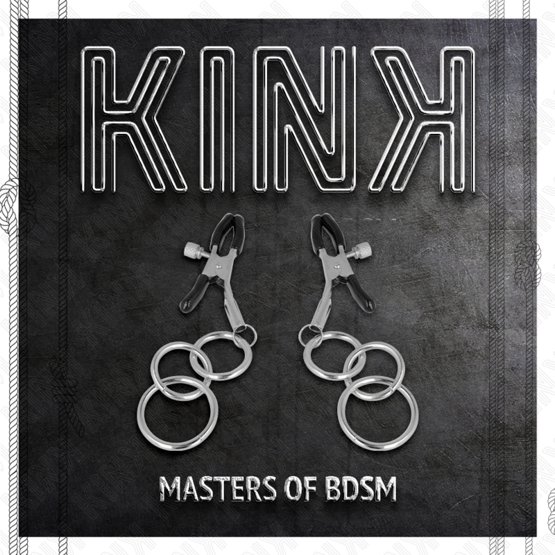 KINK - PINZAS PARA PEZONES CON 3 AROS 6 CM - immagine 4