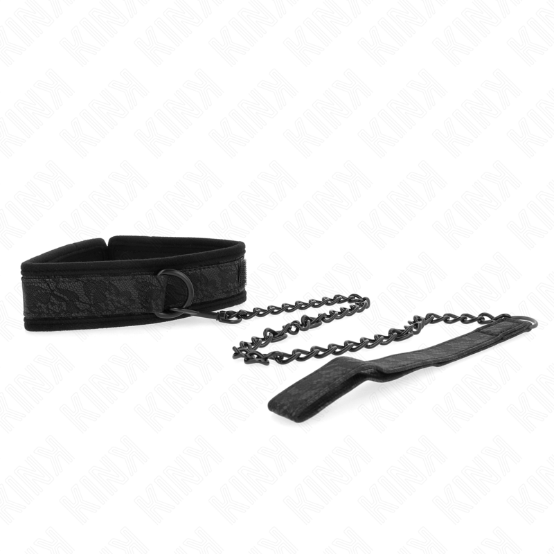 KINK - COLLARE MODELLO BASE CON GUINZAGLIO 77 CM MODELLO 5 REGOLABILE 34-54 CM X 5 CM - immagine 2