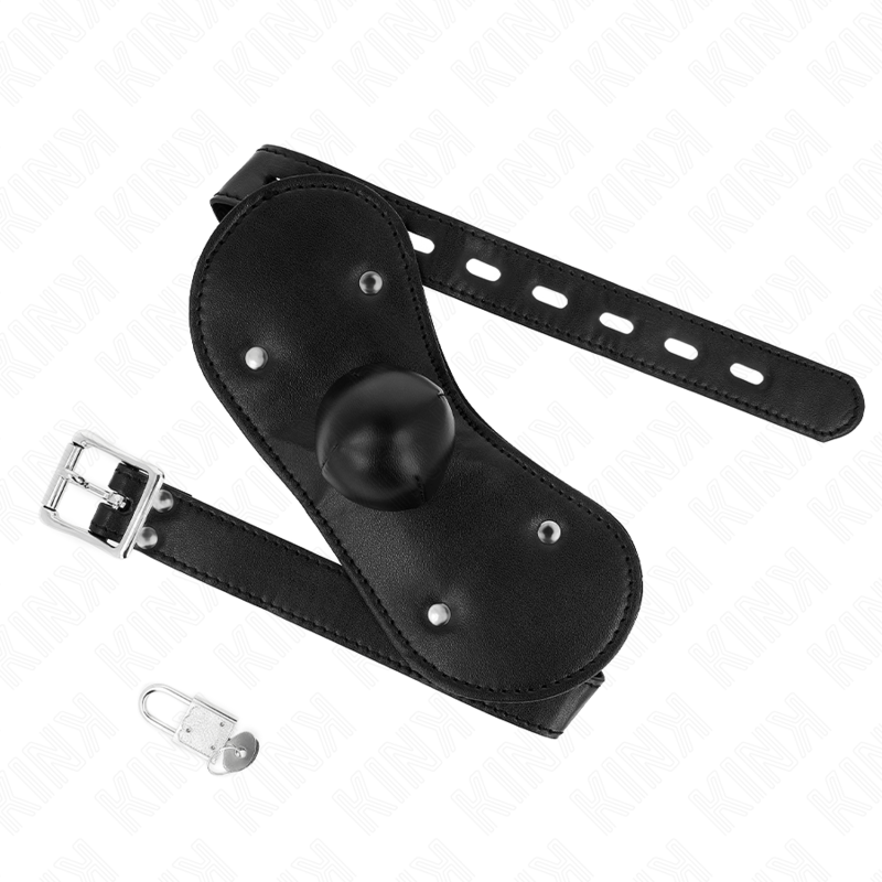 KINK - MÁSCARA BUCAL MORDAZA DE BOLA CON CERRADURA AJUSTABLE 42-60 CM - immagine 2