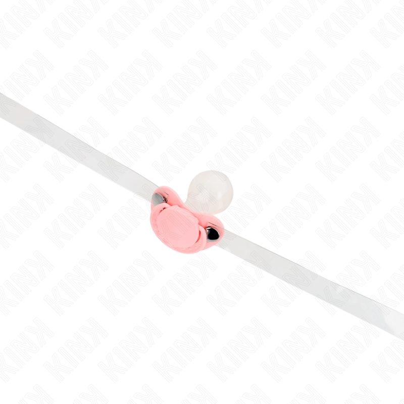 KINK - MORDAZA FORMA CHUPETE 5.5 x 4 CM ROSA AJUSTABLE 43-60 CM - immagine 2