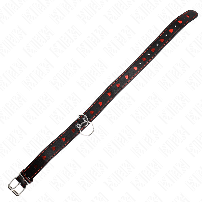 KINK - COLLAR CON CORREA 65 CM DETALLES CORAZÓN 52.5 X 2.5 CM - immagine 4