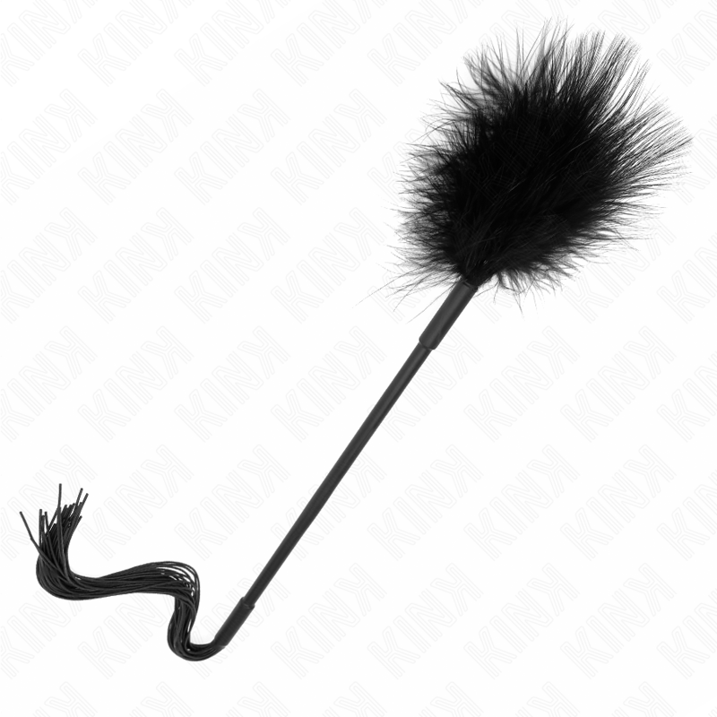 KINK - LÁTIGO DE SILICONA CON PLUMAS PARA COSQUILLAS 47 CM - immagine 5