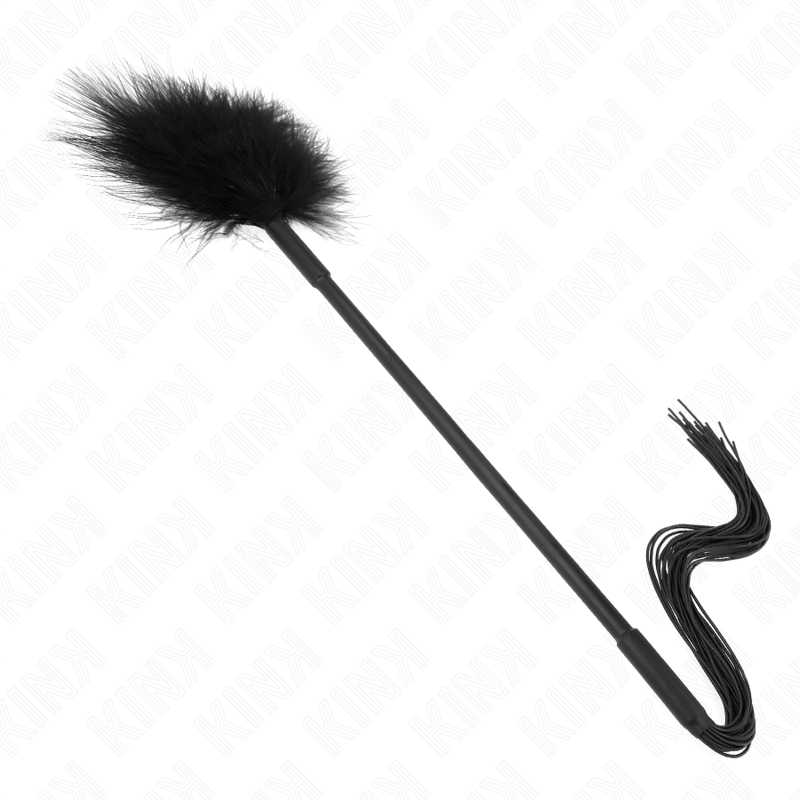 KINK - LÁTIGO DE SILICONA CON PLUMAS PARA COSQUILLAS 47 CM - immagine 4