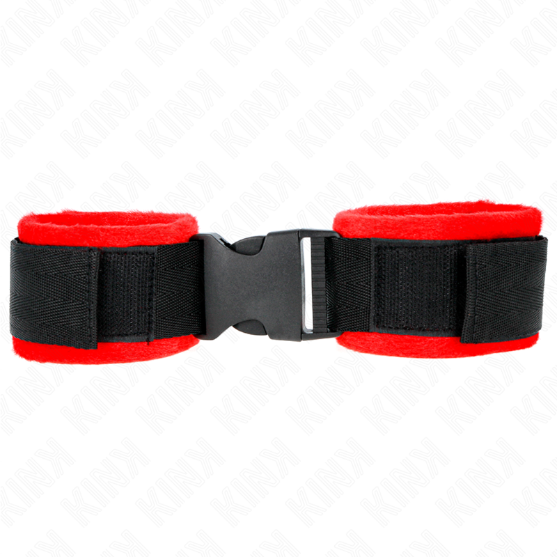 KINK - MUÑEQUERAS NYLON ROJO-NEGRO MODELO 1 AJUSTABLE 25-35 CM X 6 CM - immagine 2