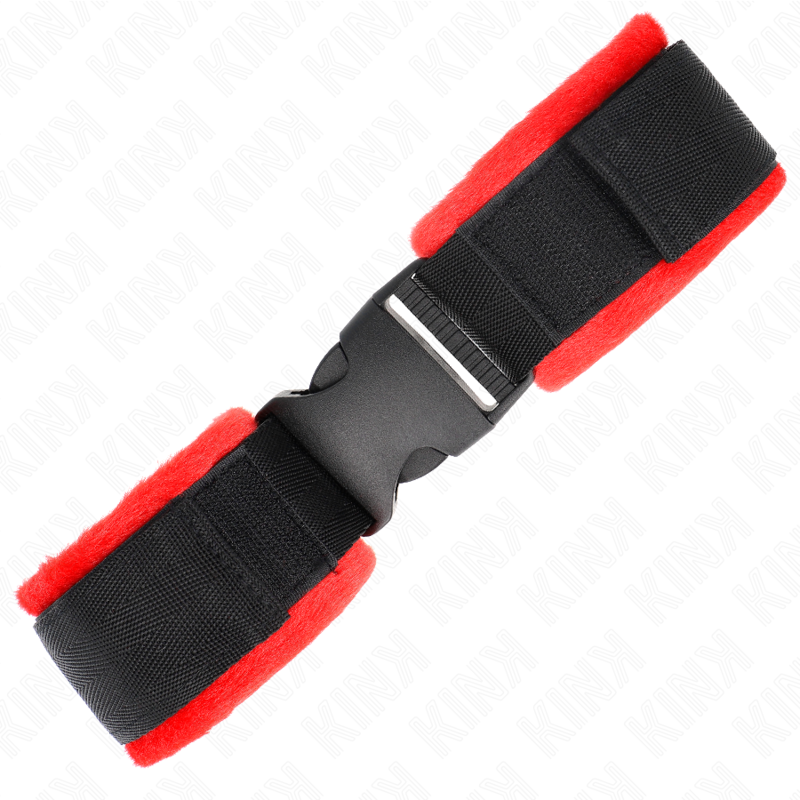 KINK - MUÑEQUERAS NYLON ROJO-NEGRO MODELO 1 AJUSTABLE 25-35 CM X 6 CM - immagine 3