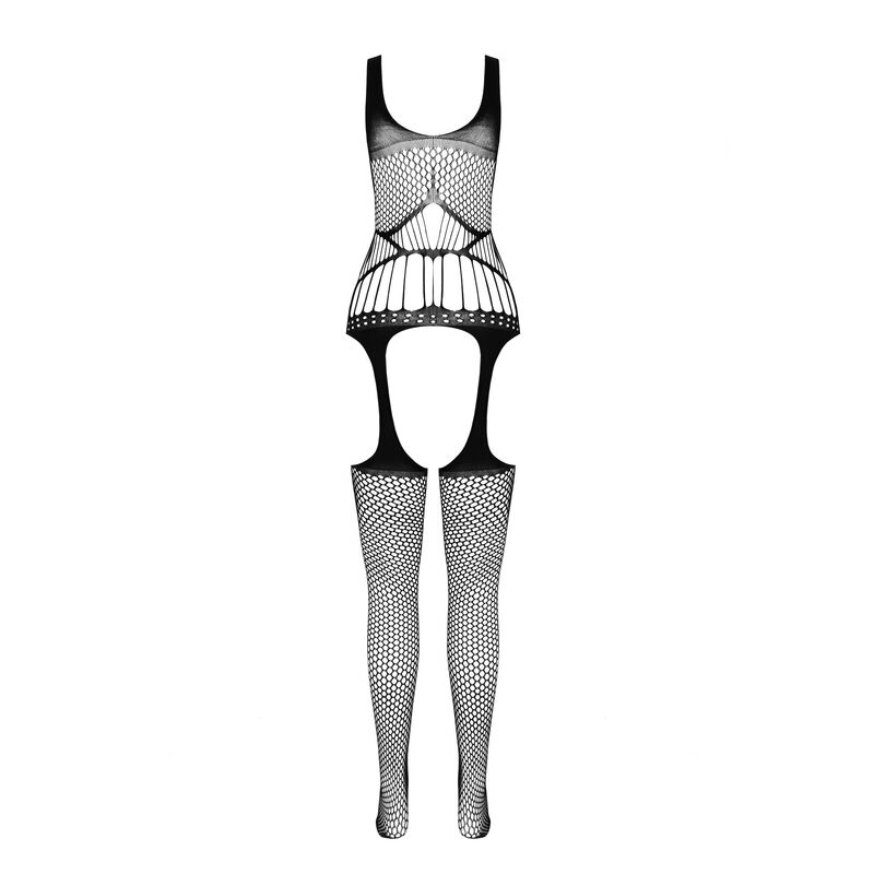 PASSION - BS 106 BODYSTOCKING BLANCO TALLA ÚNICA - immagine 3